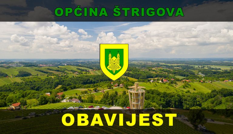 Obavijest o priključenju na sustav kanalizacijske mreže naselja Štrigova