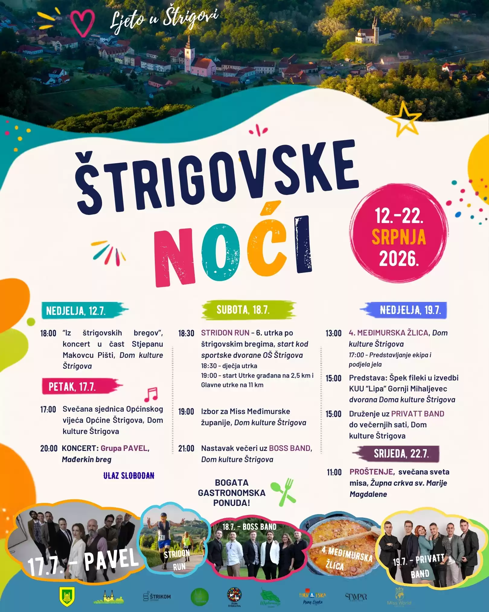 Štrigovske noći 2026. – program za društvene mreže